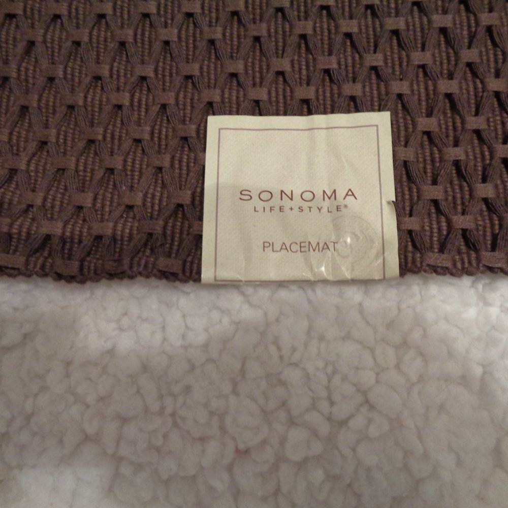 Sonoma Brown Diamond Overlay Placements Set of 6 NWT - Picture 5 of 7